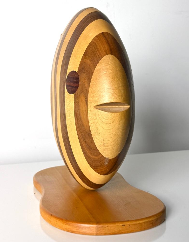 Gene Sherer Studio Craft Sculptural Wood Fish Jewelry Box Cabinet 1984 in vendita 3