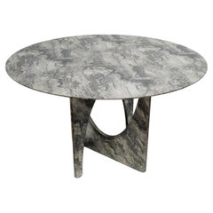 Genea Arabescato Orobico Marble Dining Table
