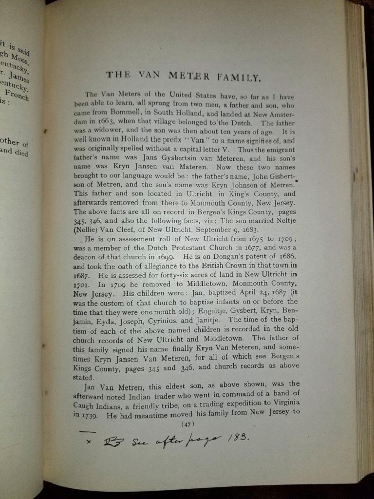Genealogies et croquis de certaines familles anciennes de Virginie et du Kentucky par BF Van Meter 1901 en vente 4