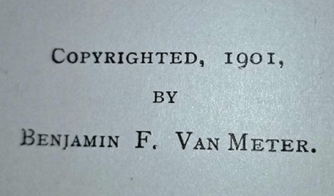 Genealogies et croquis de certaines familles anciennes de Virginie et du Kentucky par BF Van Meter 1901 en vente 7