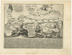 Genealogy of the Founders of Rome – Giacomo Lauro Engraving, c.1612