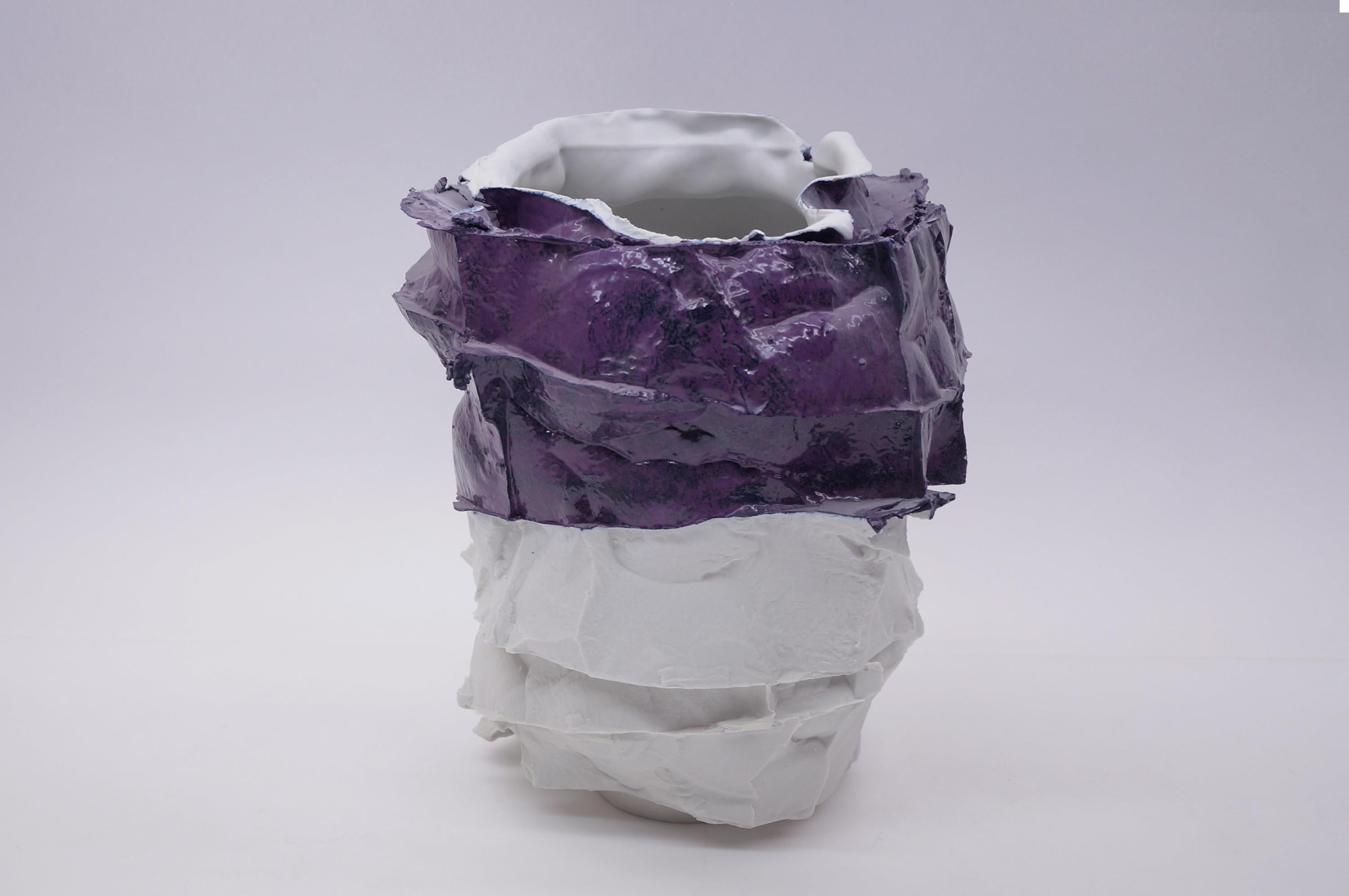 Contemporary Genealogy on Discomfort Porcelain Vase by Monika Patuszyńska For Sale