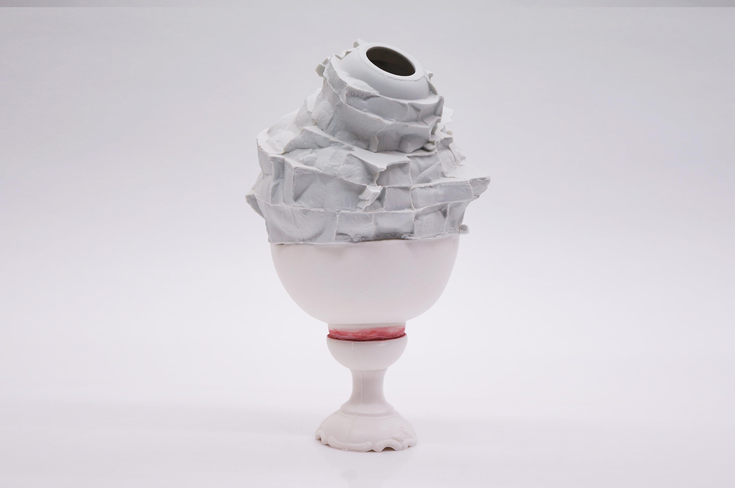 Modern Genealogy Porcelain Vase by Monika Patuszyńska For Sale
