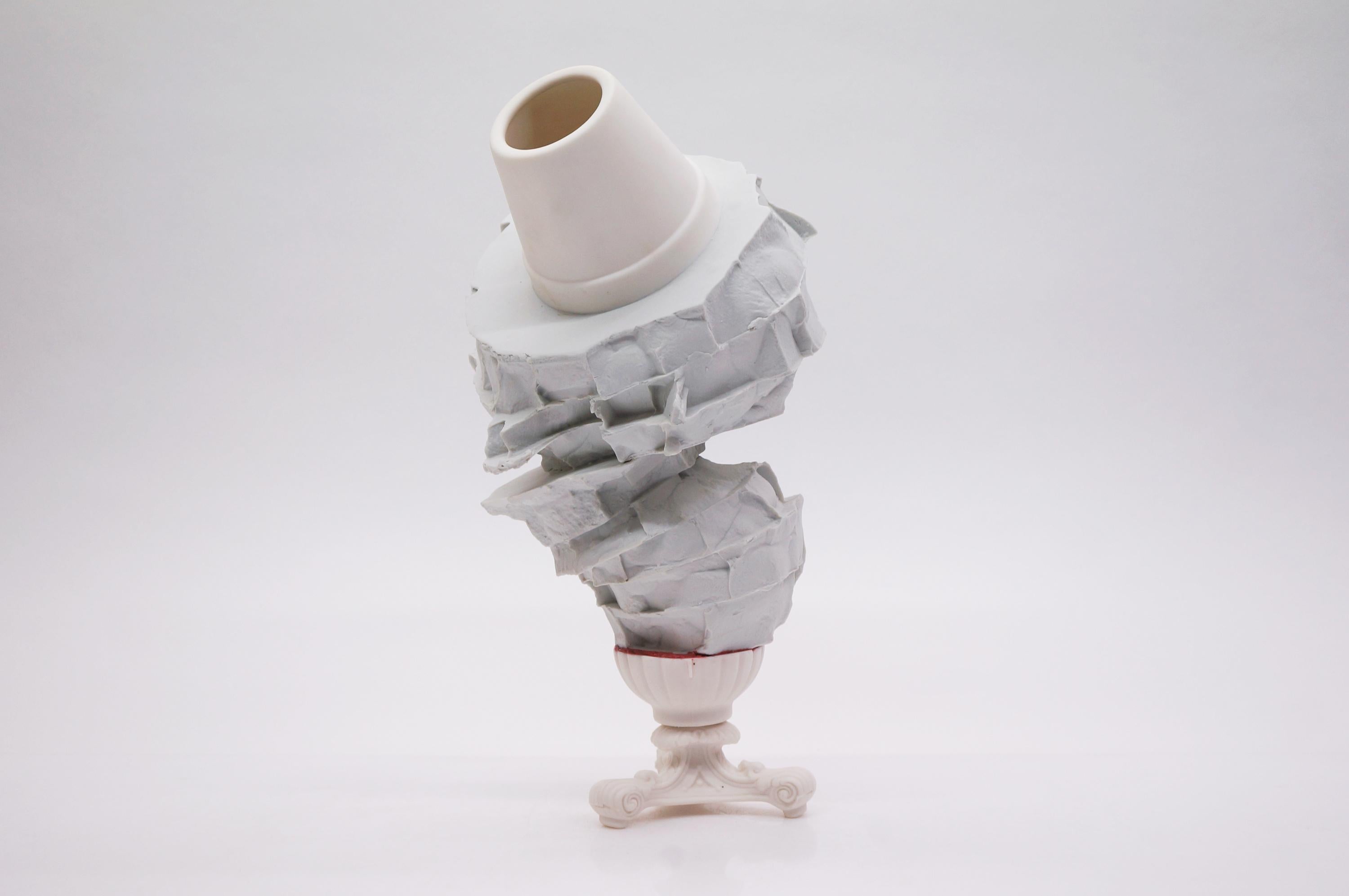 Contemporary Genealogy Porcelain Vase by Monika Patuszyńska For Sale