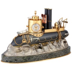 General Artigas Gunboat Industrial Clock