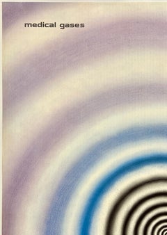 GENERAL DYNAMICS - MEDICAL GASES Original Vintage Graphic  Design Poster