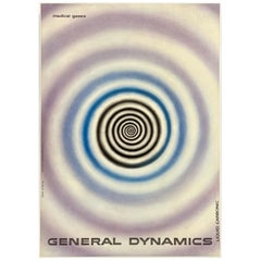 GENERAL DYNAMICS - MEDICAL GASES Original Vintage Graphic  Design Poster