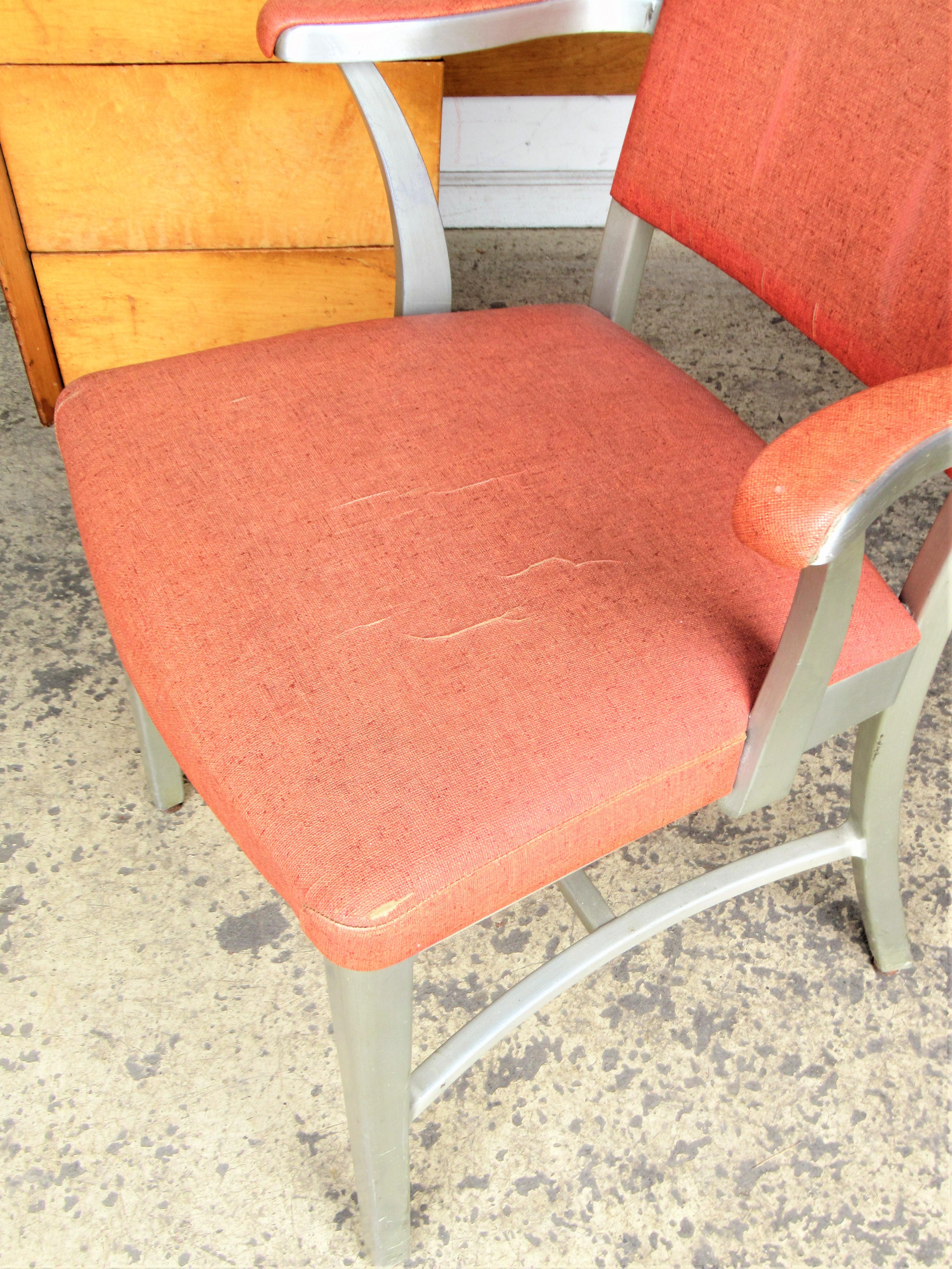 General Fireproofing Company Good Form Industrial Aluminum Armchair 6