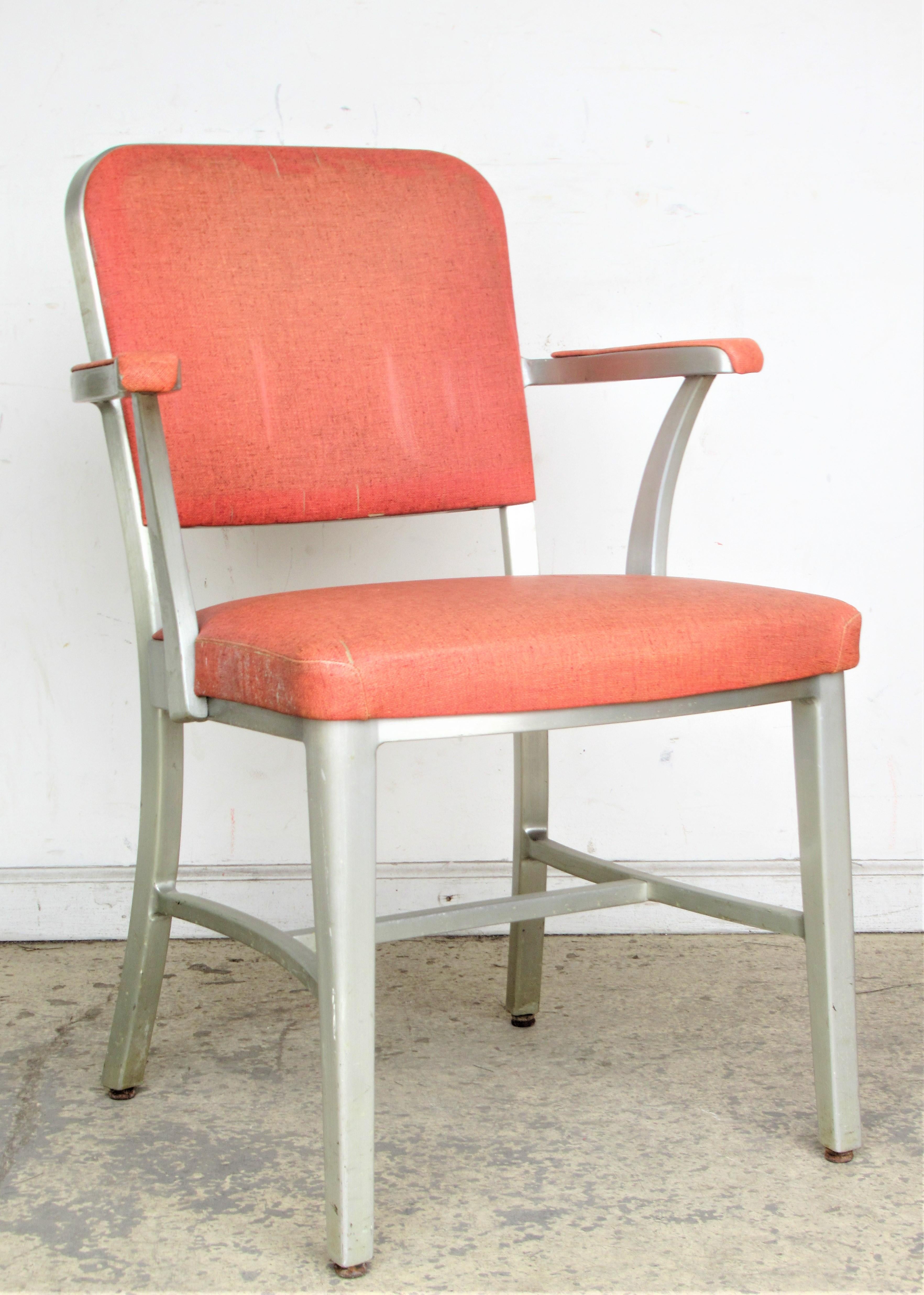 General Fireproofing Company Good Form Industrial Aluminum Armchair 2
