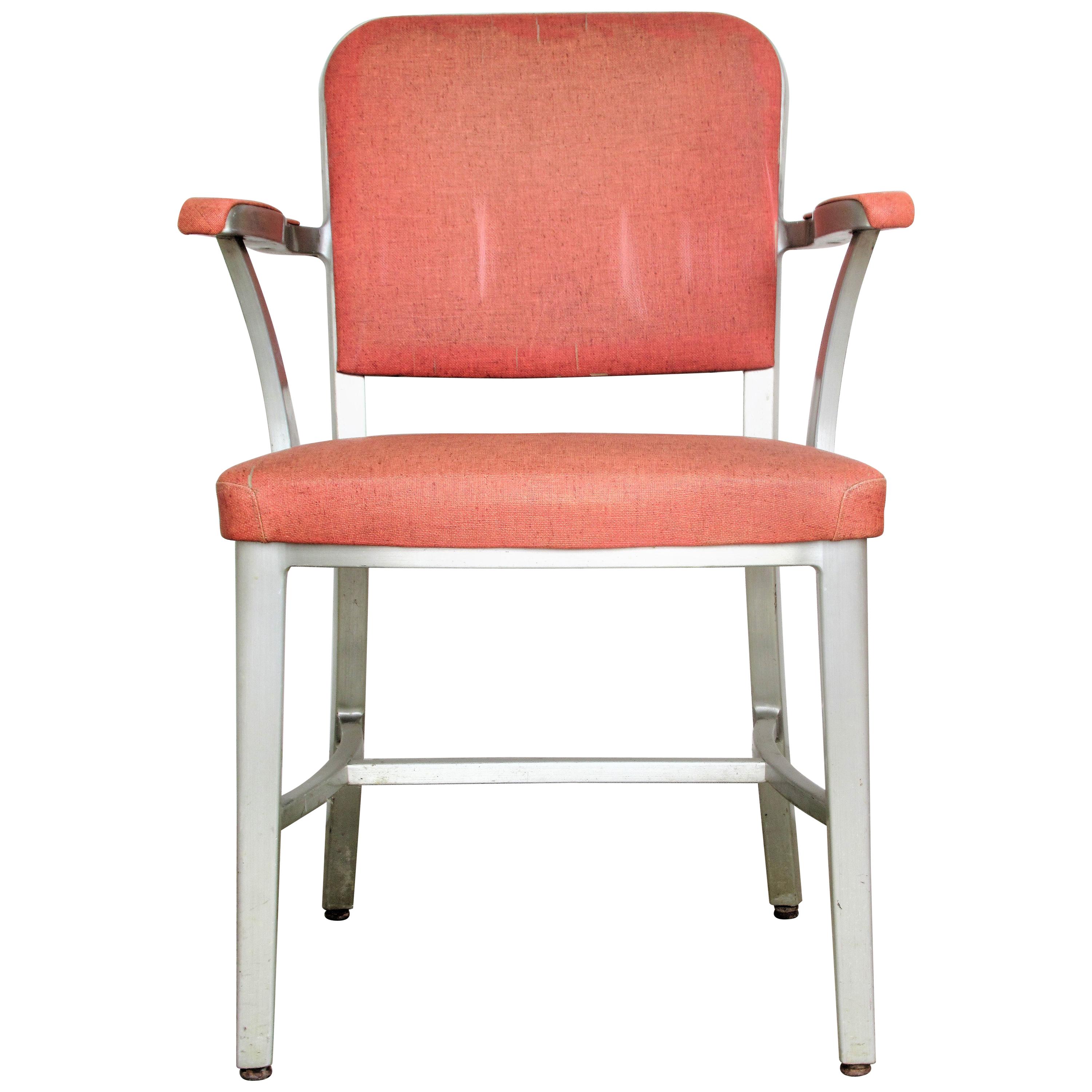 General Fireproofing Company Good Form Industrial Aluminum Armchair