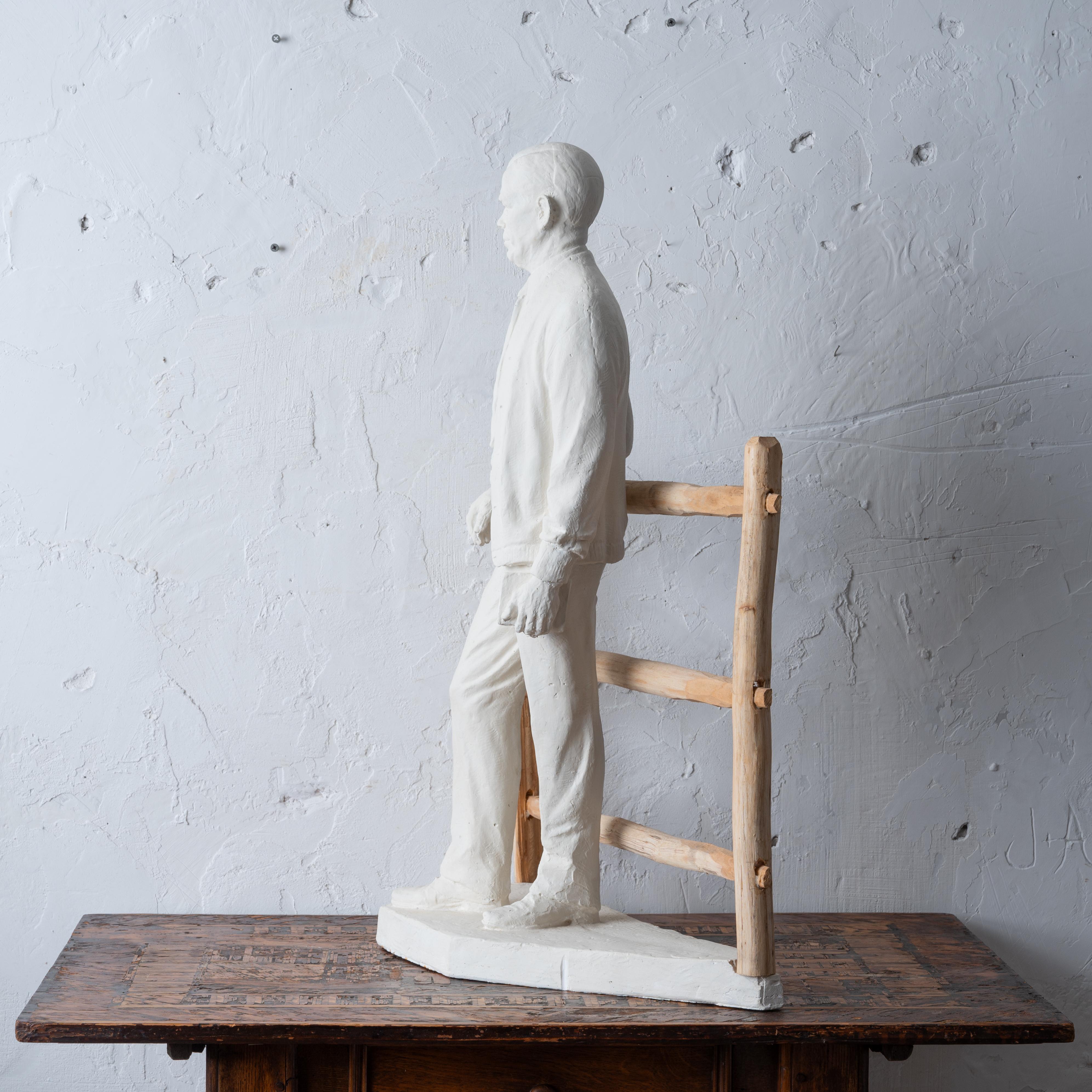 General George C. Marshall Plaster Maquette by Rosario Russell Fiore For Sale 7