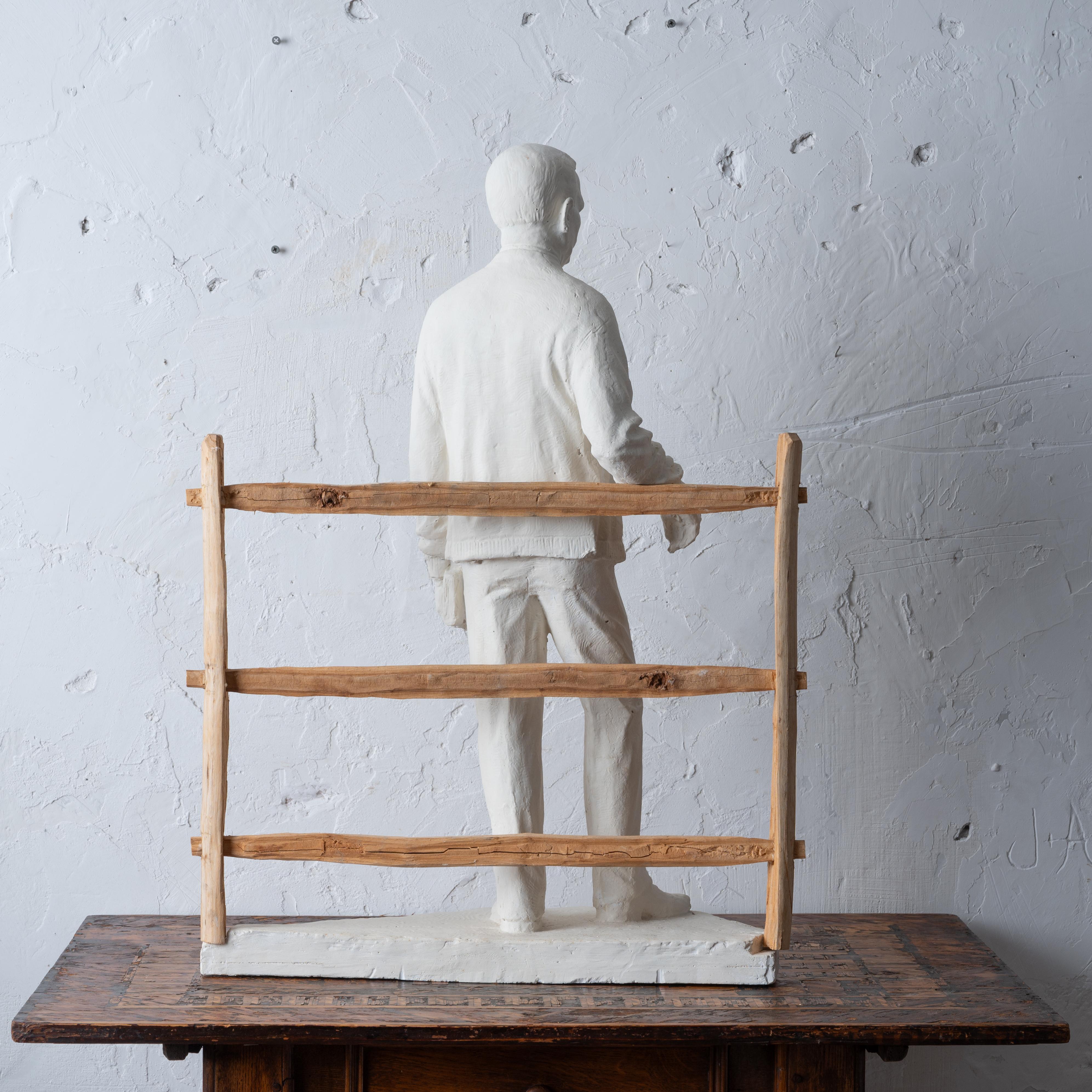 General George C. Marshall Plaster Maquette by Rosario Russell Fiore For Sale 8