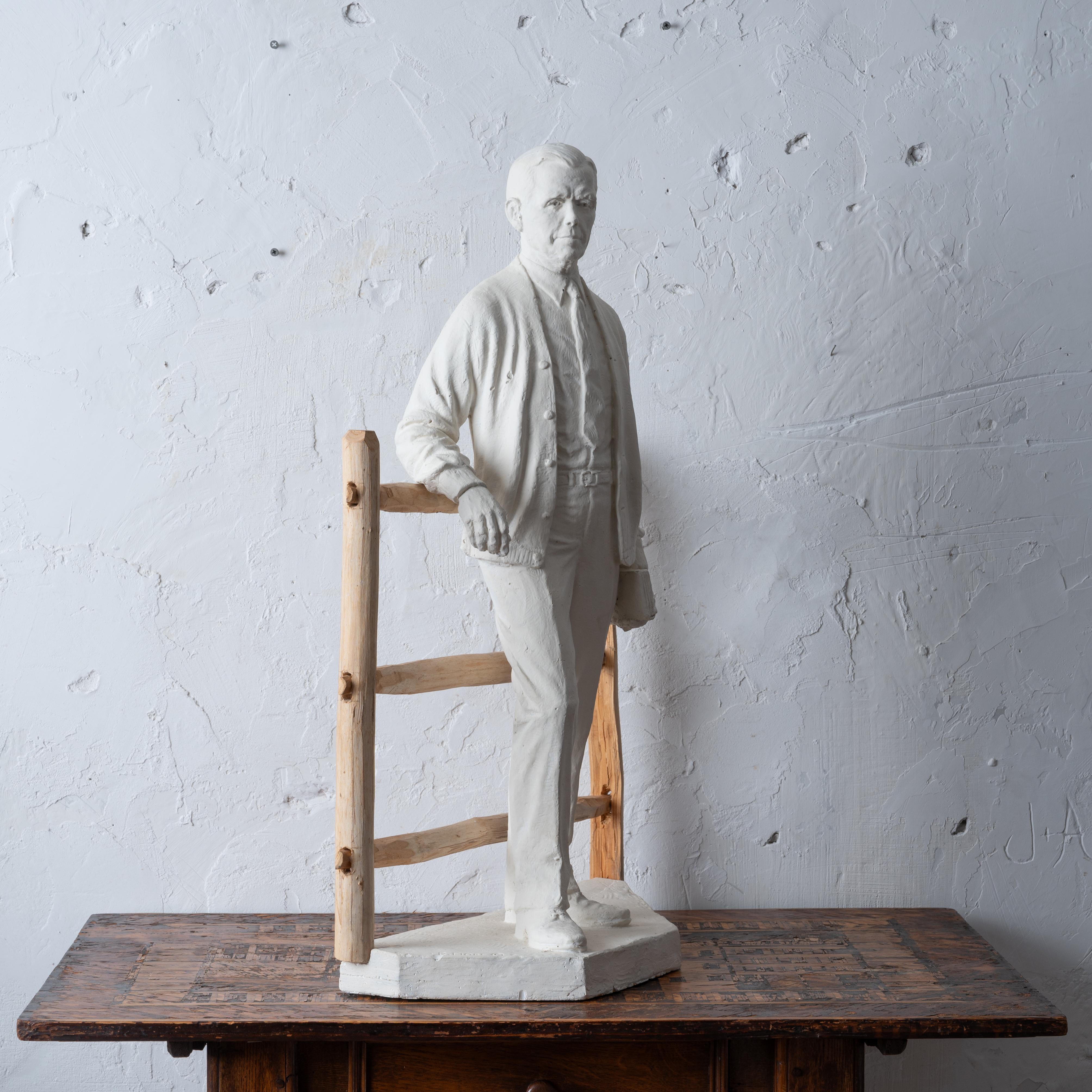 General George C. Marshall Plaster Maquette by Rosario Russell Fiore For Sale 9