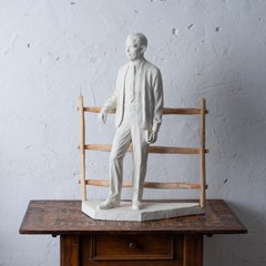 General George C. Marshall Plaster Maquette by Rosario Russell Fiore