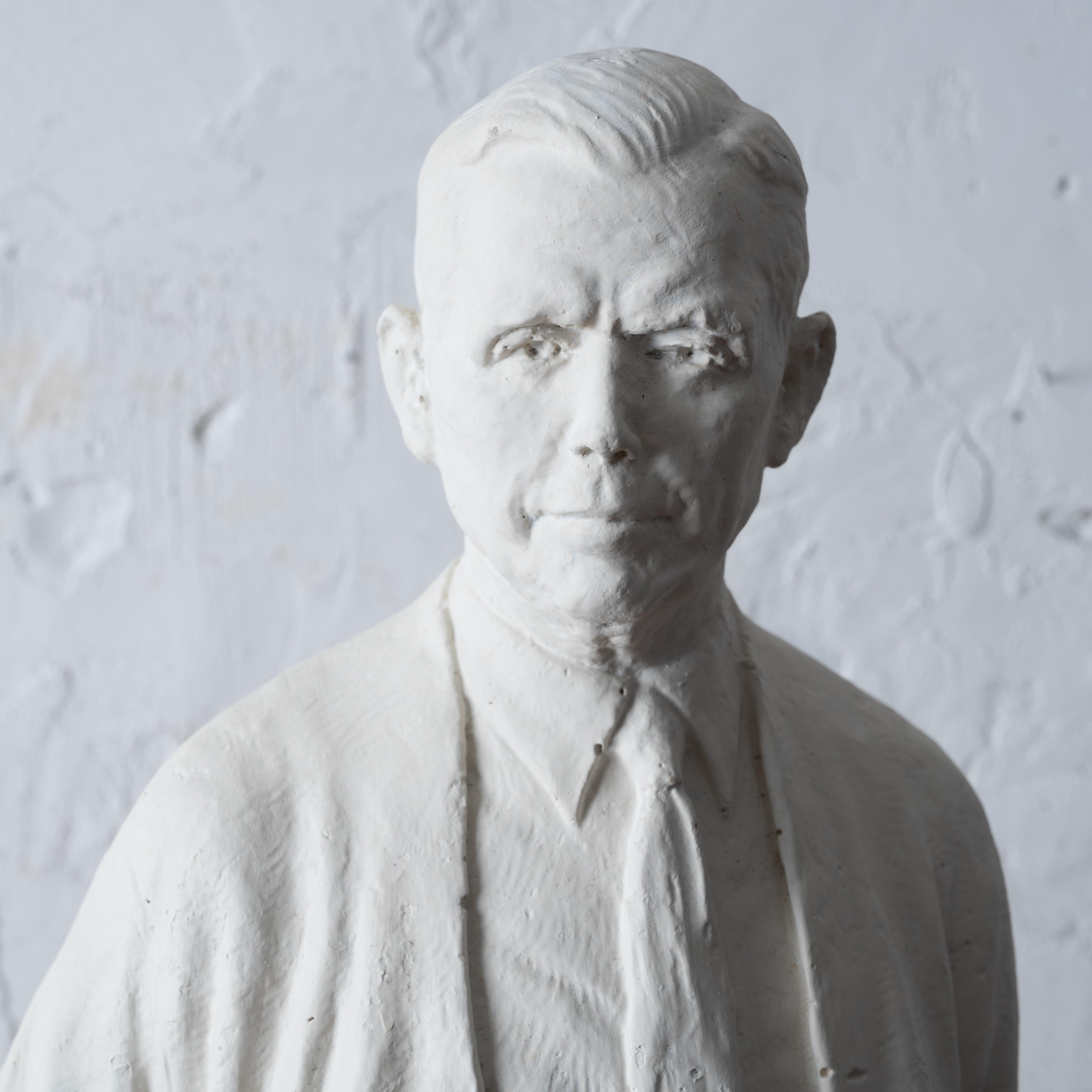 General George C. Marshall Plaster Maquette by Rosario Russell Fiore For Sale 2