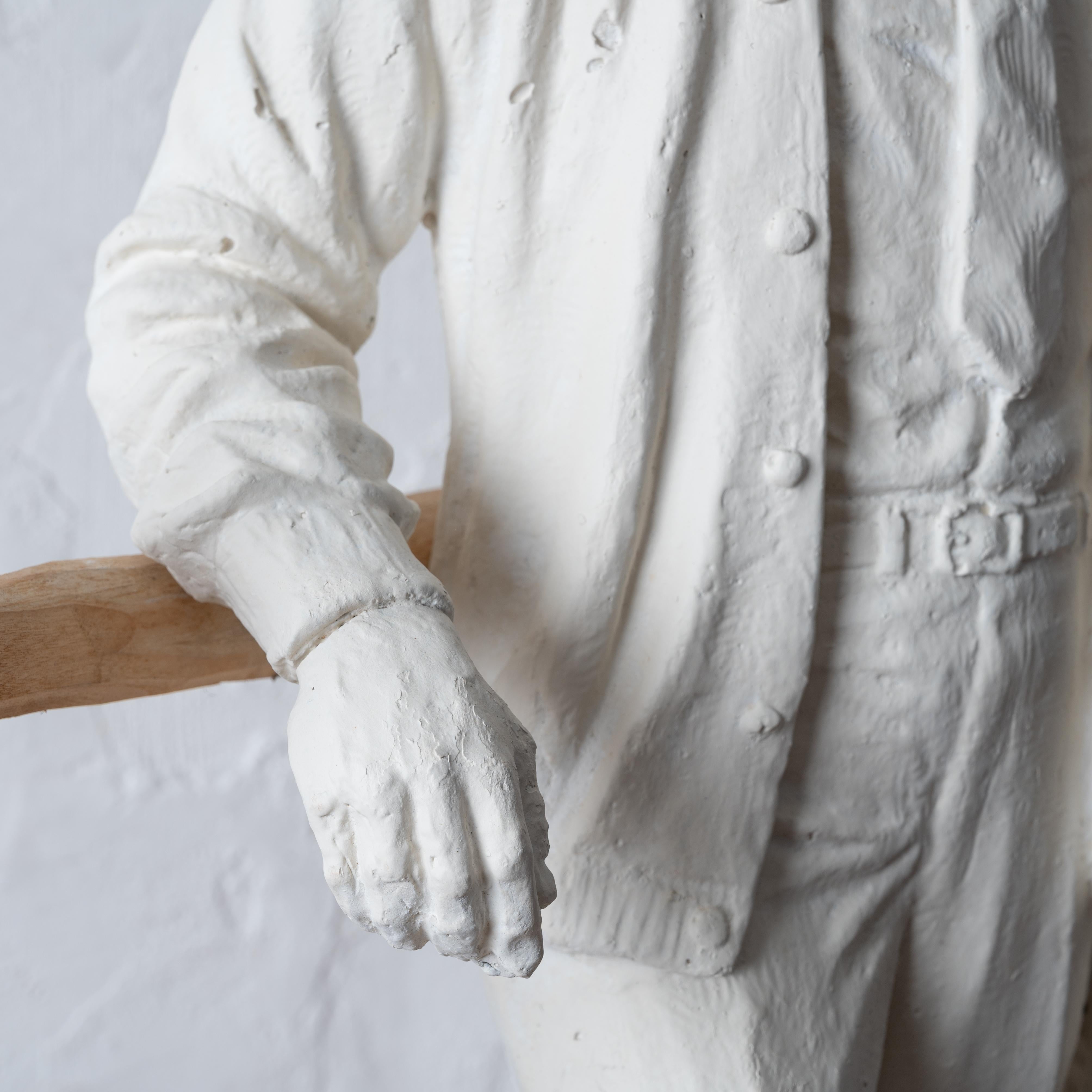 General George C. Marshall Plaster Maquette by Rosario Russell Fiore For Sale 4