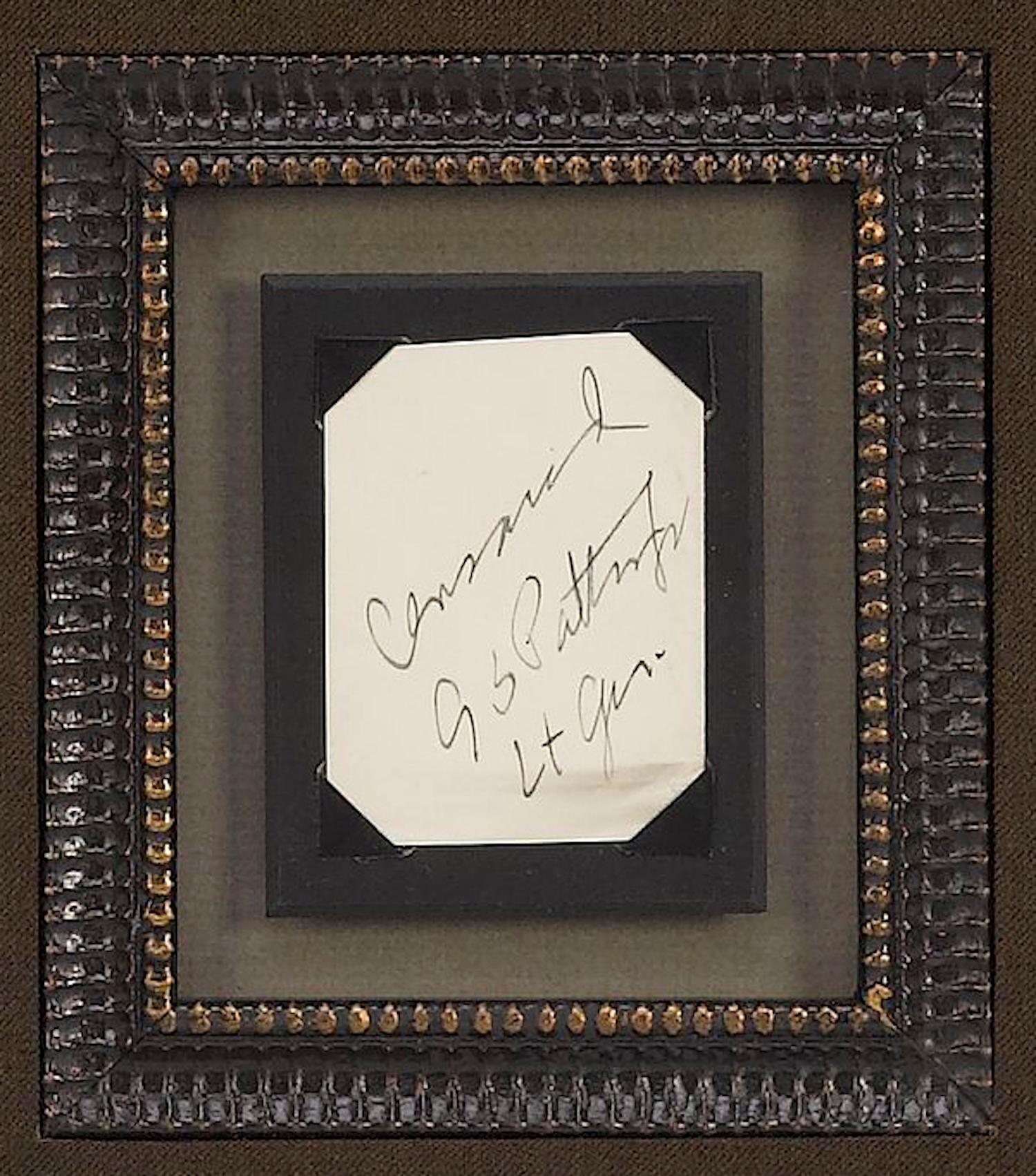 Mid-20th Century General George S. Patton Jr. Signature Collage For Sale