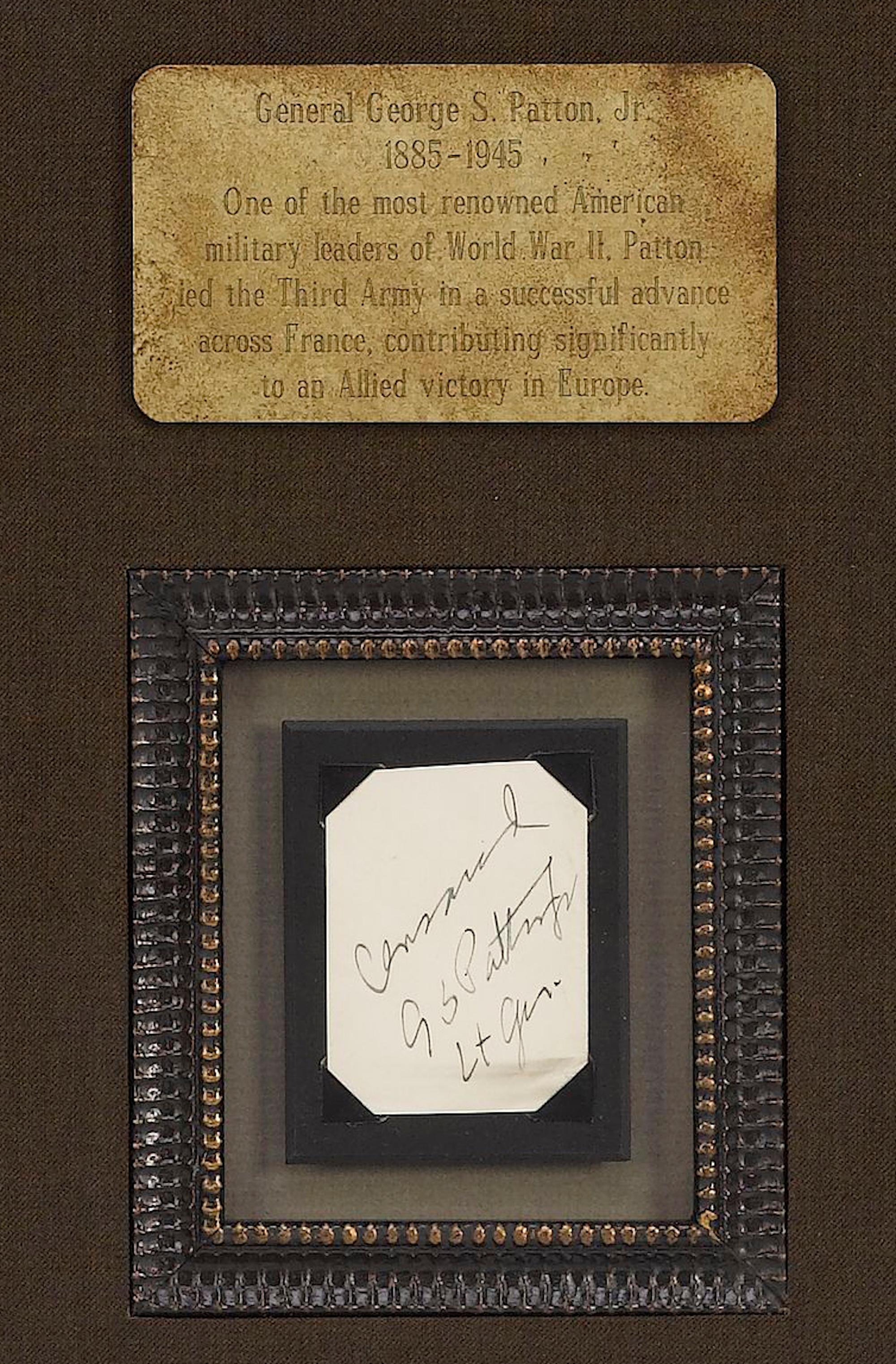 Paper General George S. Patton Jr. Signature Collage For Sale