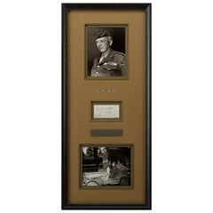 General George S. Patton Jr.:: Zweimal signierter Freiumschlag an seinen Vater