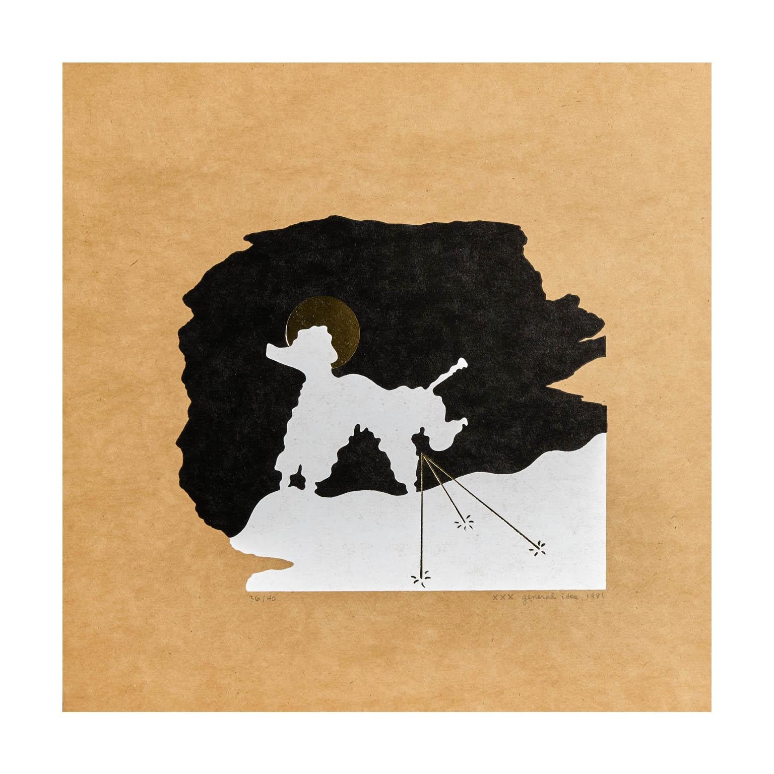 A Poodle Creates a Portrait of General Idea as Three Pee Holes in the Snow For Sale 8
