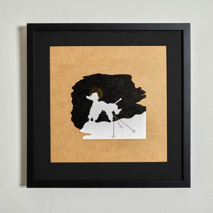A Poodle Creates a Portrait of General Idea as Three Pee Holes in the Snow