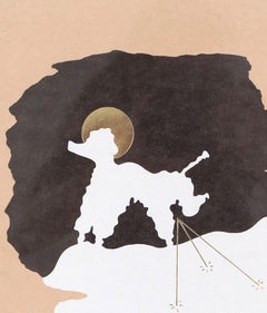A Poodle Creates a Portrait of General Idea as Three Pee Holes in the Snow