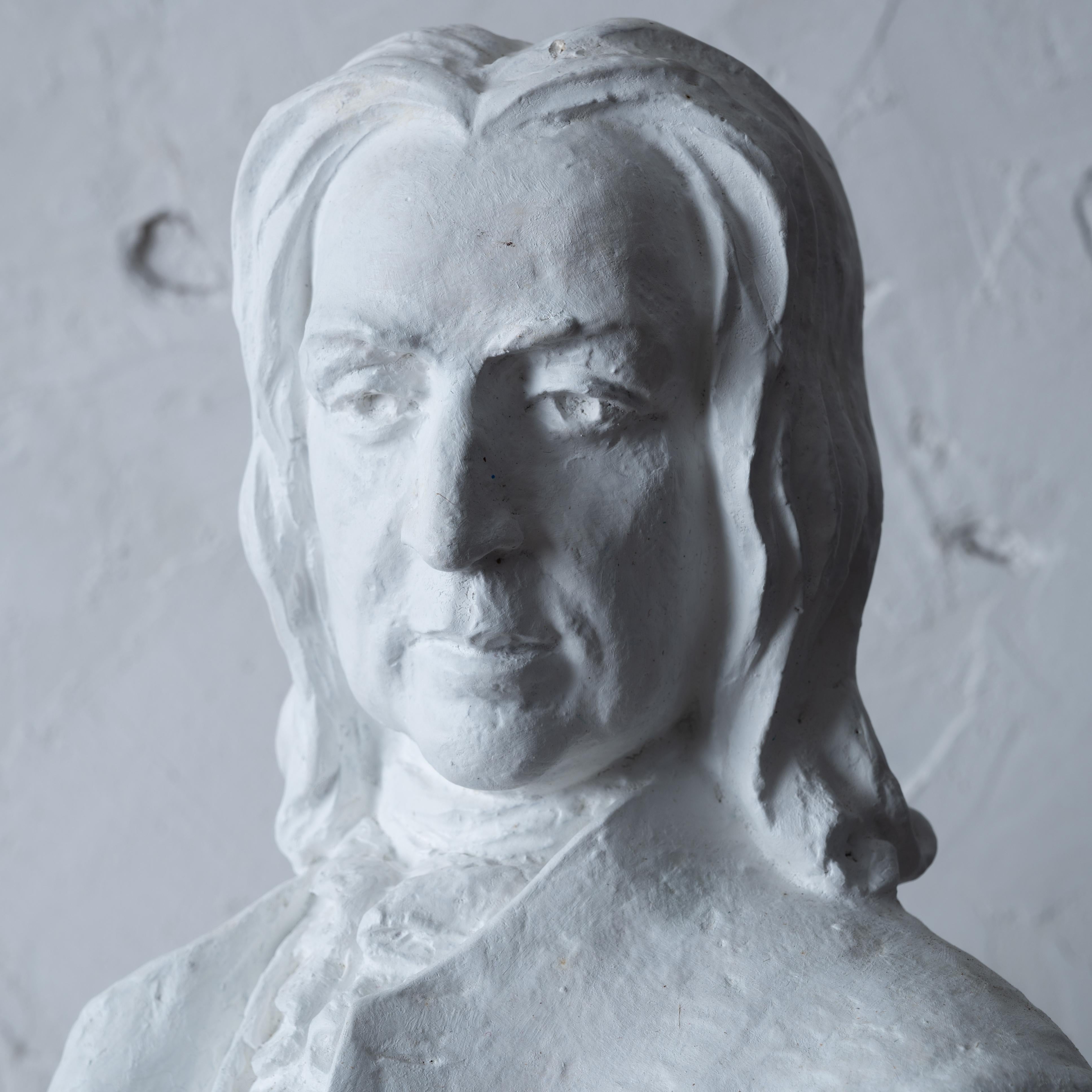 Late 20th Century General James Oglethorpe Plaster Maquette by Rosario Russell Fiore For Sale