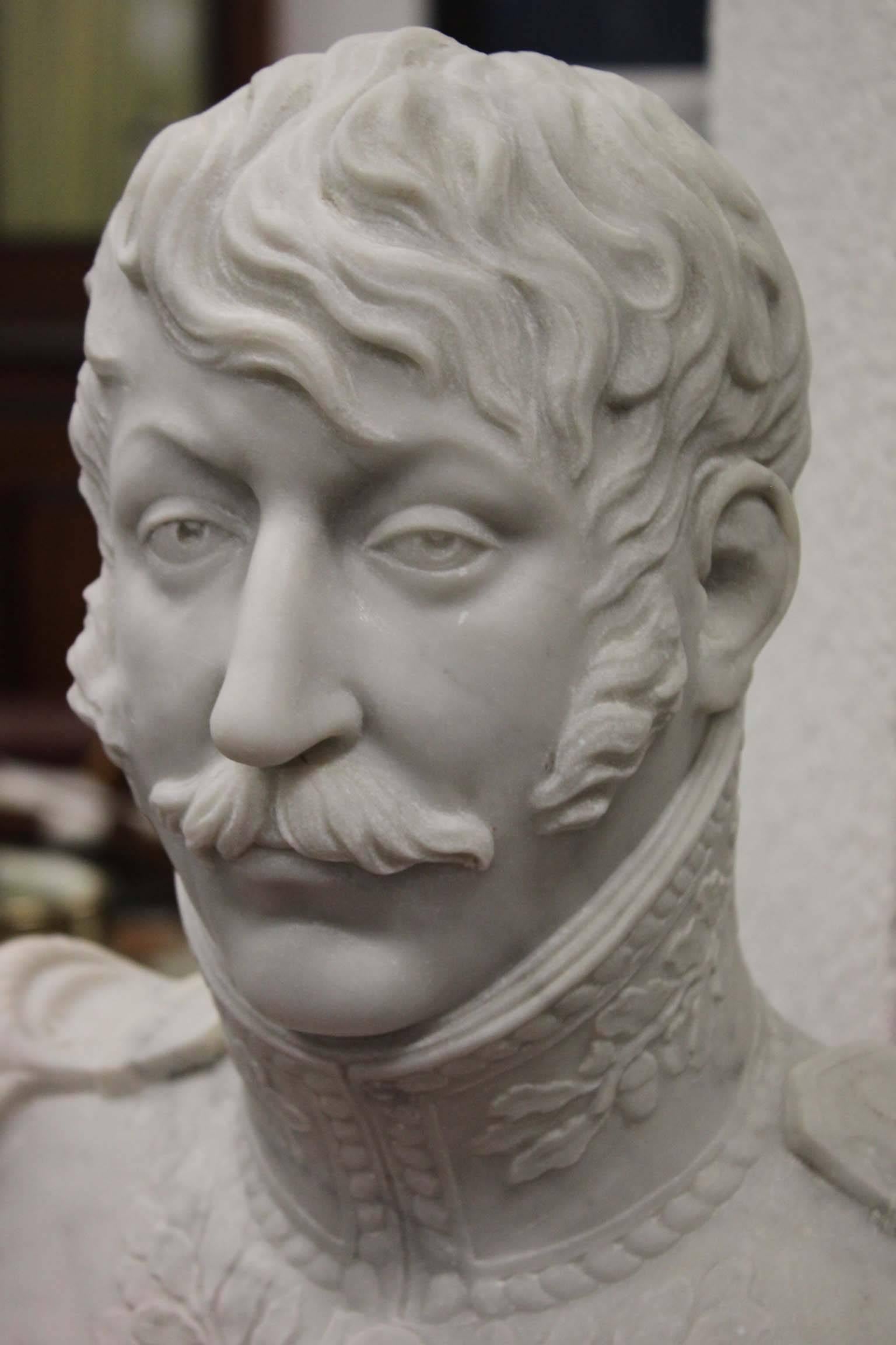 French General of the Empire Marble Bust, Empire Period