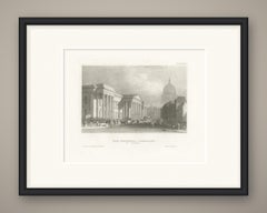 General Post Office, London, with Saint Paul's Dome, Antique View, circa 1850