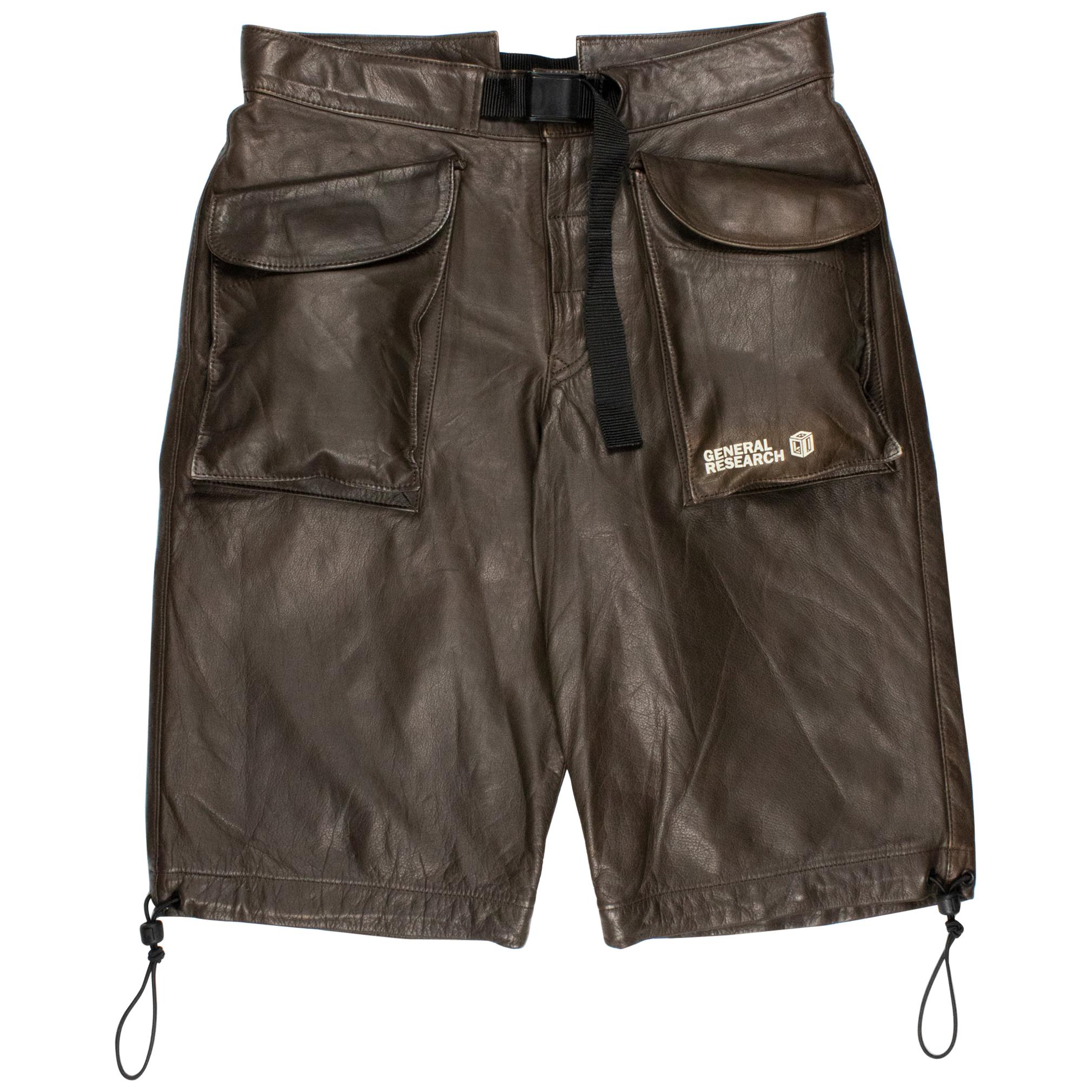 General Research 1997 Leather Cargo Shorts