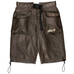 Vintage General Research 1997 Leather Cargo Shorts