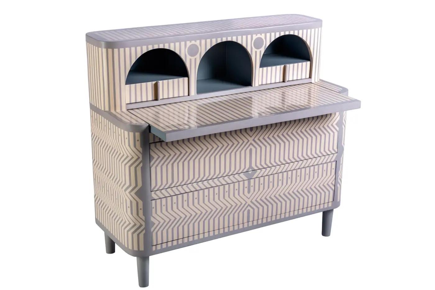 General Study Desk Writing Table by Matteo Cibic is a formidable study table, which has an extendable writing top, and small details, which is reminiscent of a traditional desk. The size and colours can be customised upon request.

India's