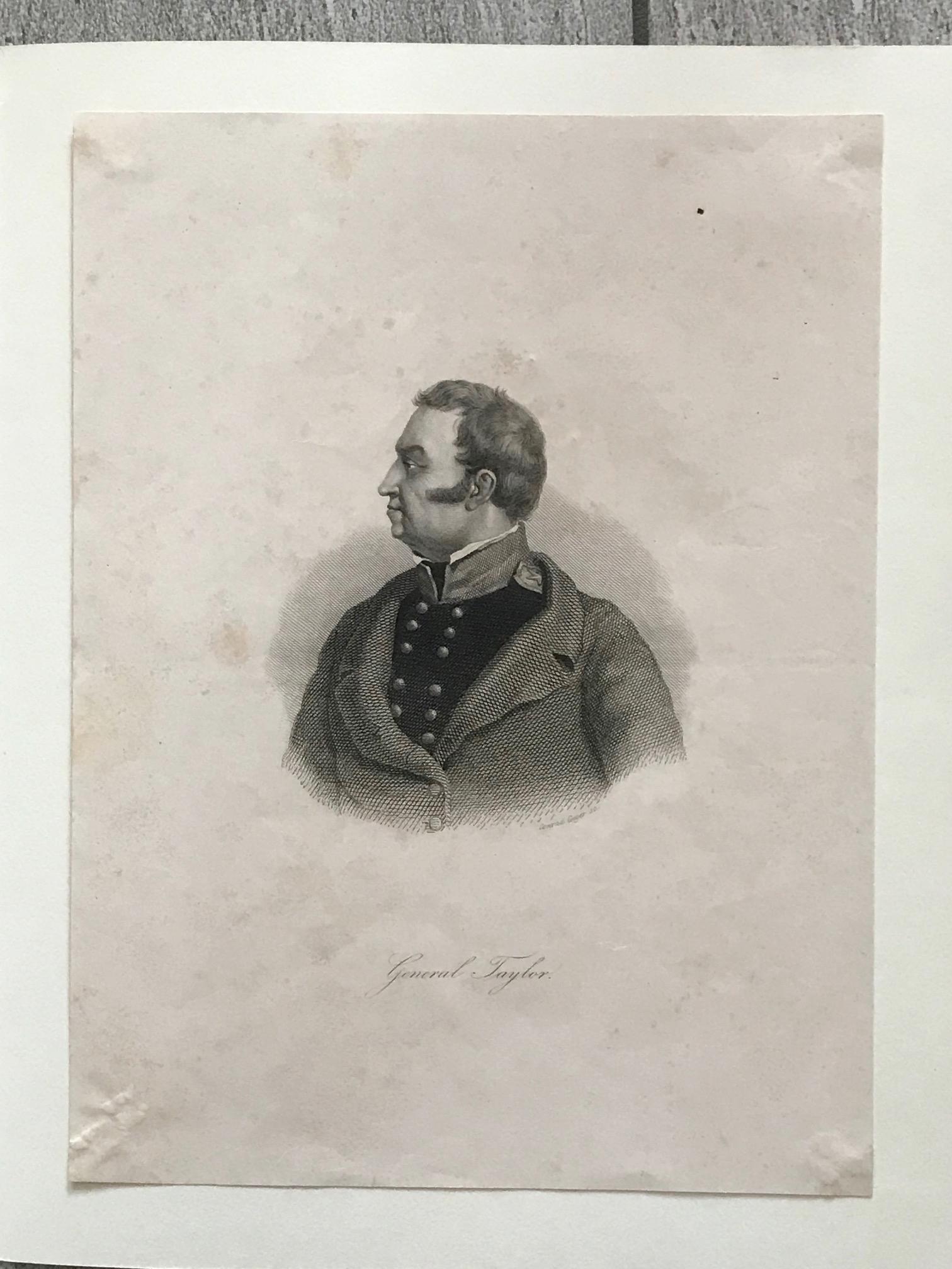 German General Taylor, Conrad Geyer sc, circa 1860 For Sale