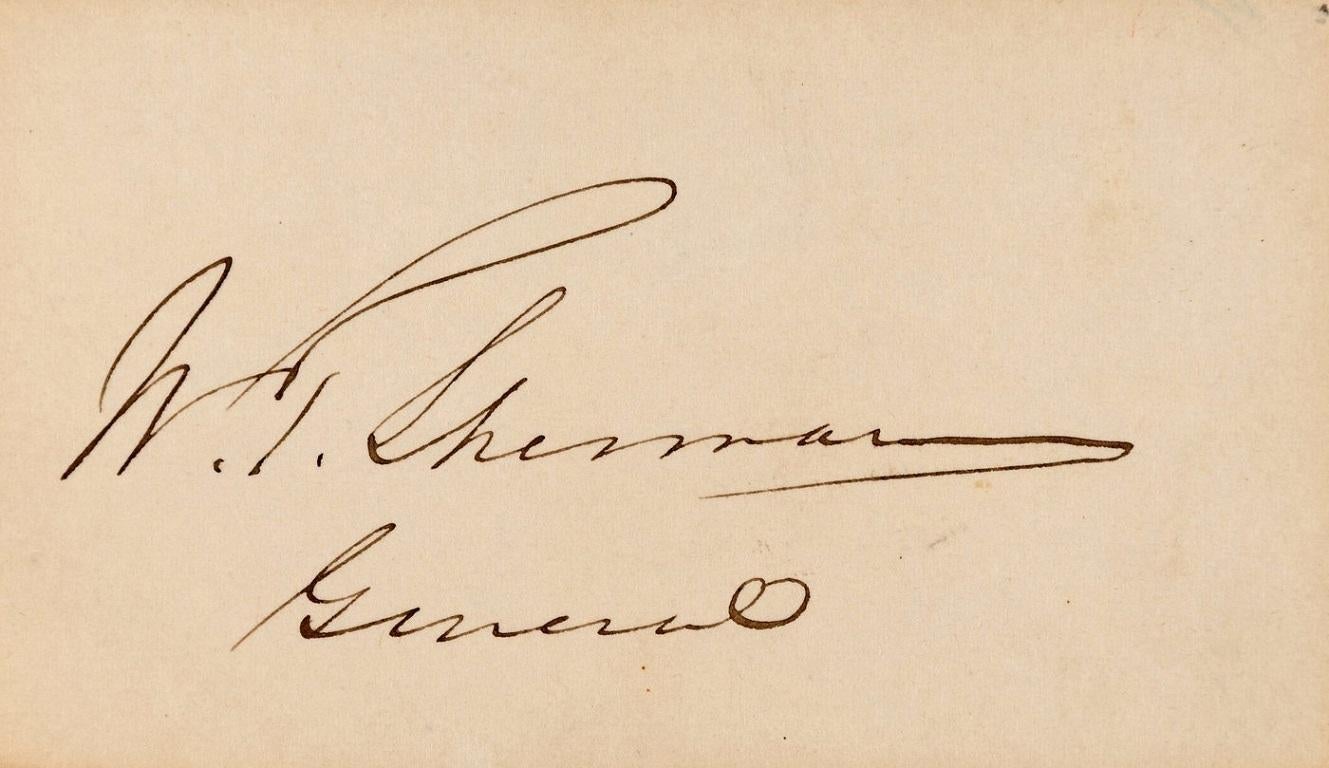 Autographe du général William Tecumseh Sherman en vente 1