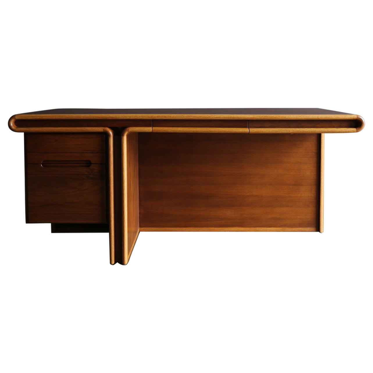 Generation 80 Oak 
Walnut Desk, circa 1980