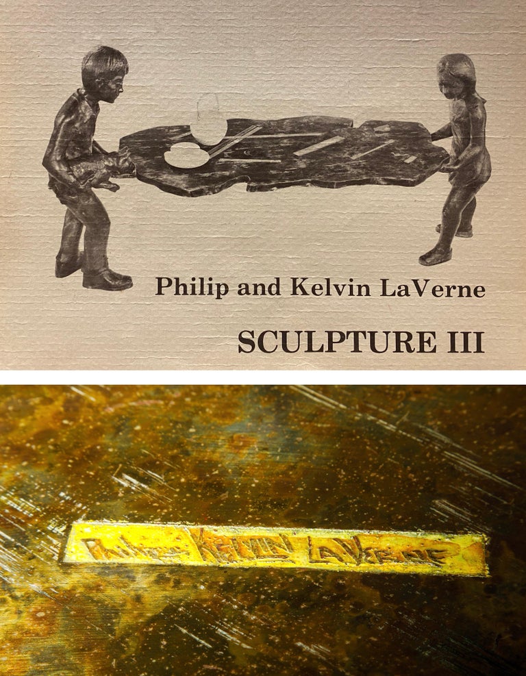 'Generation' Bronze Sculpture Table by Philip and Kelvin LaVerne, c. 1964 Signed For Sale 5