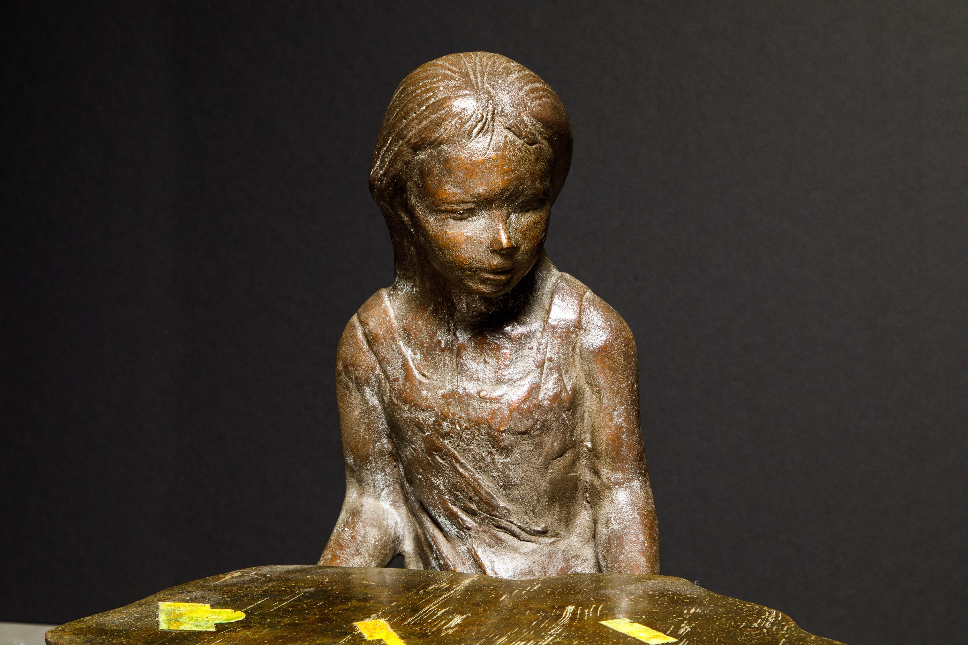 'Generation' Bronze Sculpture Table by Philip and Kelvin LaVerne, c. 1964 Signed For Sale 8