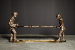 Bronze-Skulpturtisch „Generation“ von Philip und Kelvin LaVerne, um 1964, signiert
