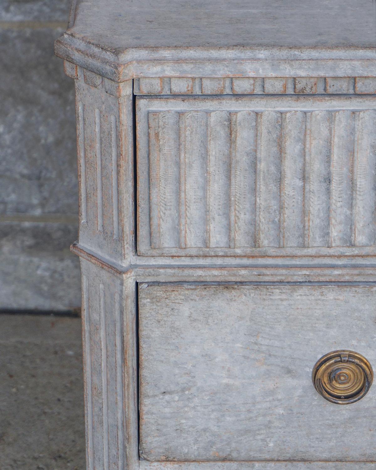 Hand-Carved Generous Swedish Commode in the Gustavian Style