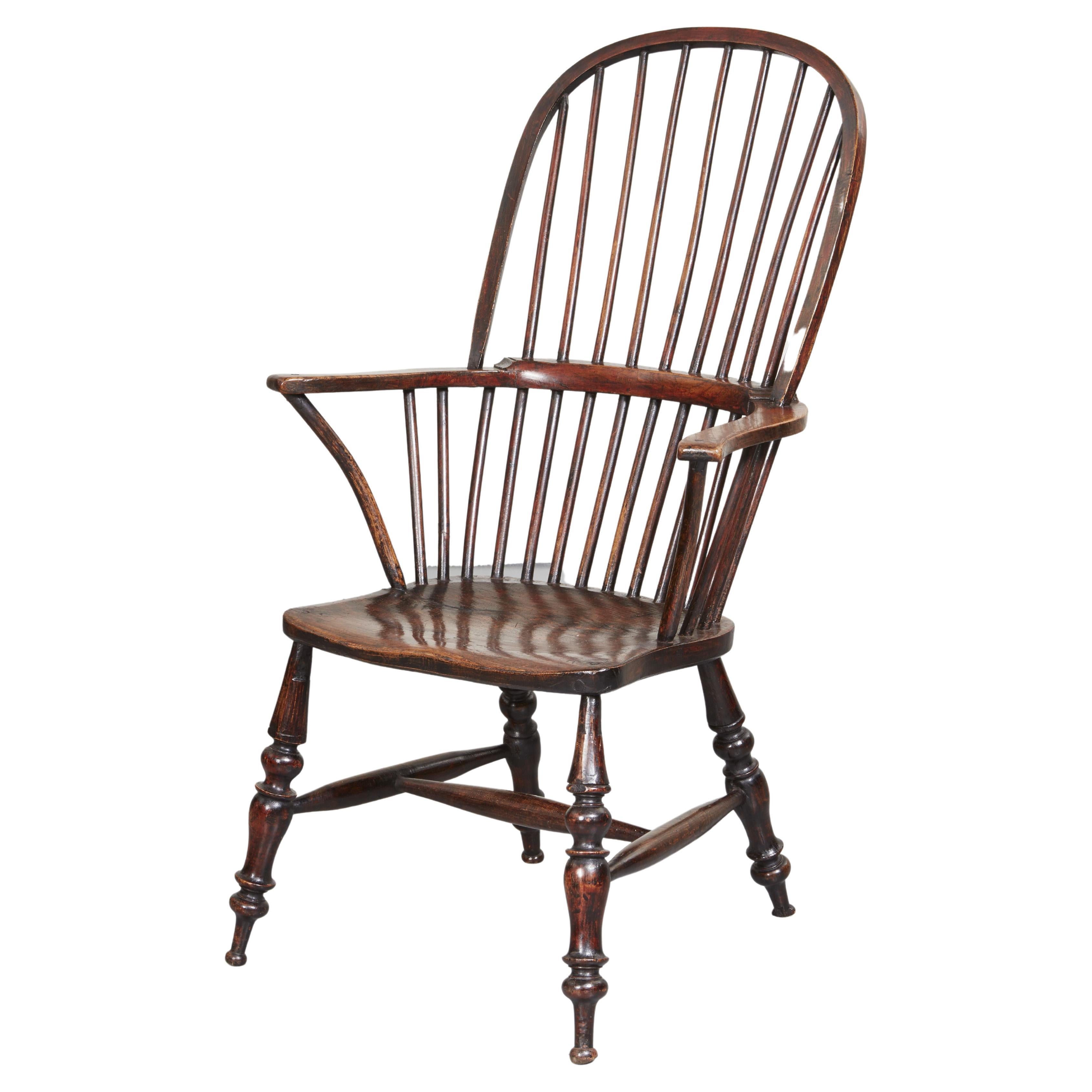 Generous Windsor Armchair with Looped Back