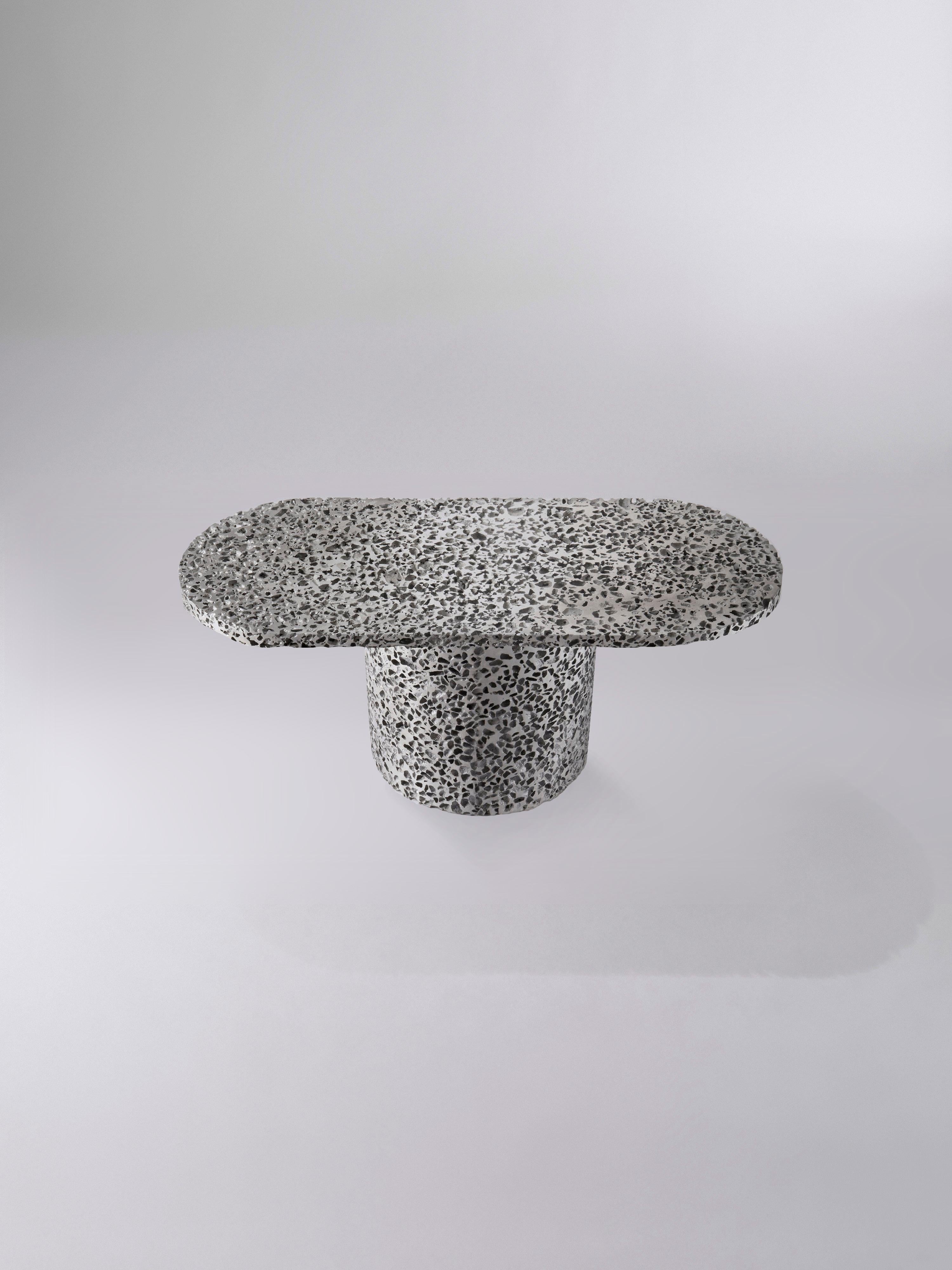 Moderne Table basse Genesi Mono en aluminium Porous Open-Cell d'Andrea Grecucci en vente
