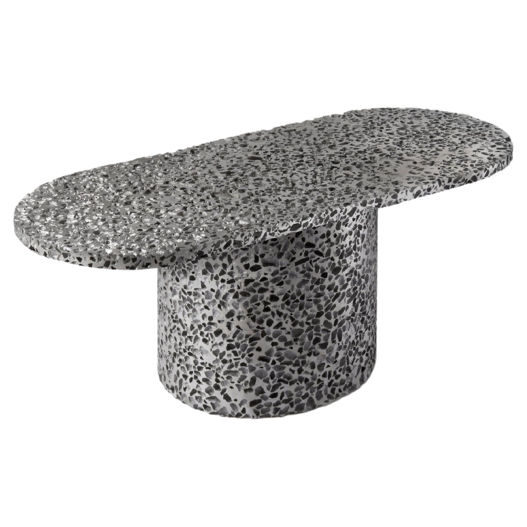 "Genesi Mono" Coffee Table in Porous Open-Cell Aluminum by Andrea Grecucci For Sale