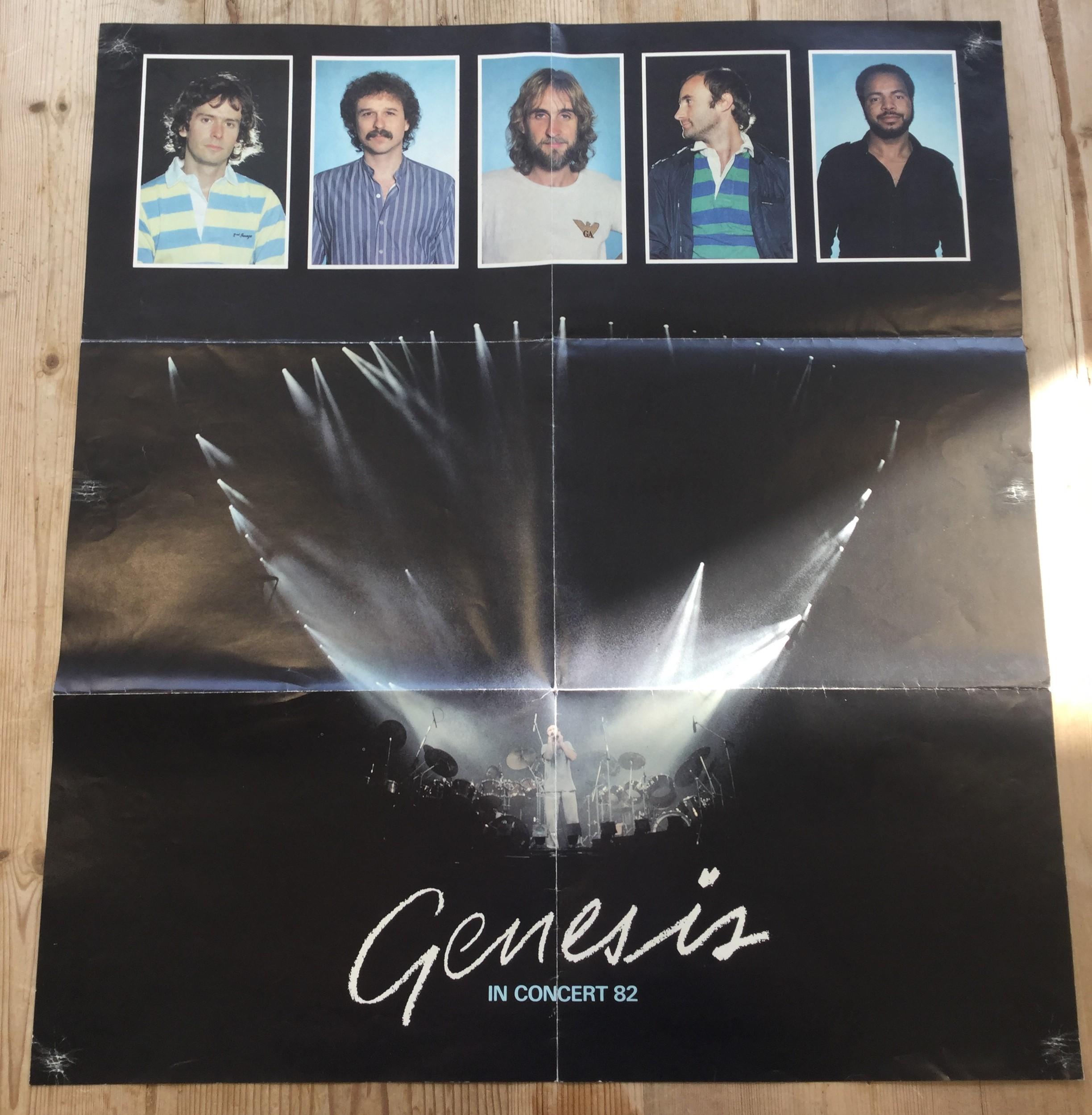Genesis 1982 Concert Poster In Good Condition In Jersey, GB