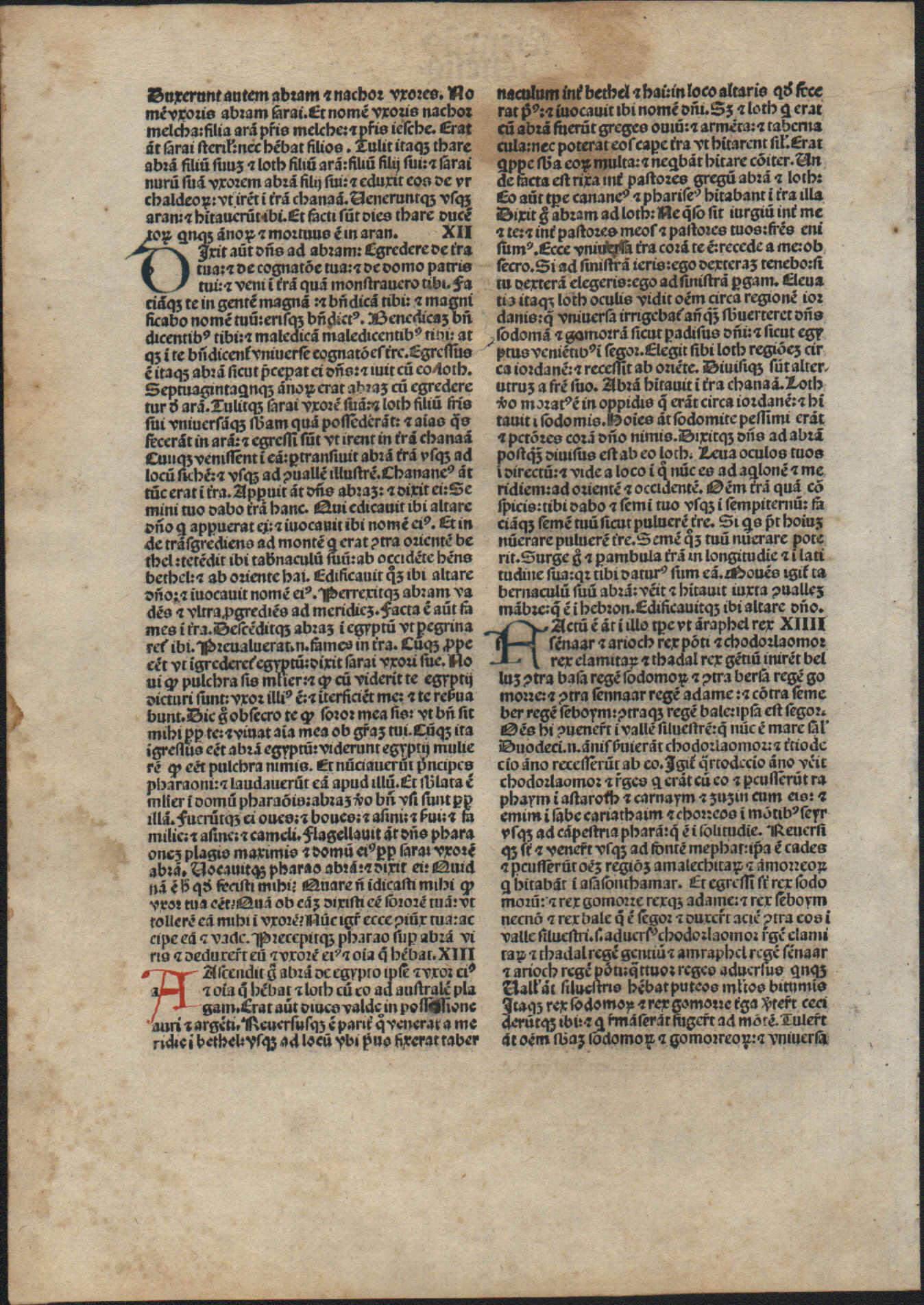 Genesis Beginnings, Super-Portfolio, Four-Leaf Set from a 1484 Latin Bible For Sale 1