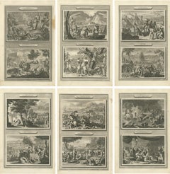 Genesis Narrative Engravings Set – Mortier Amsterdam, Flood to Babel Scenes 1700