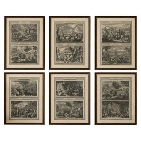 Genesis Narrative Engravings Set – Mortier Amsterdam, Flood to Babel Scenes 1700