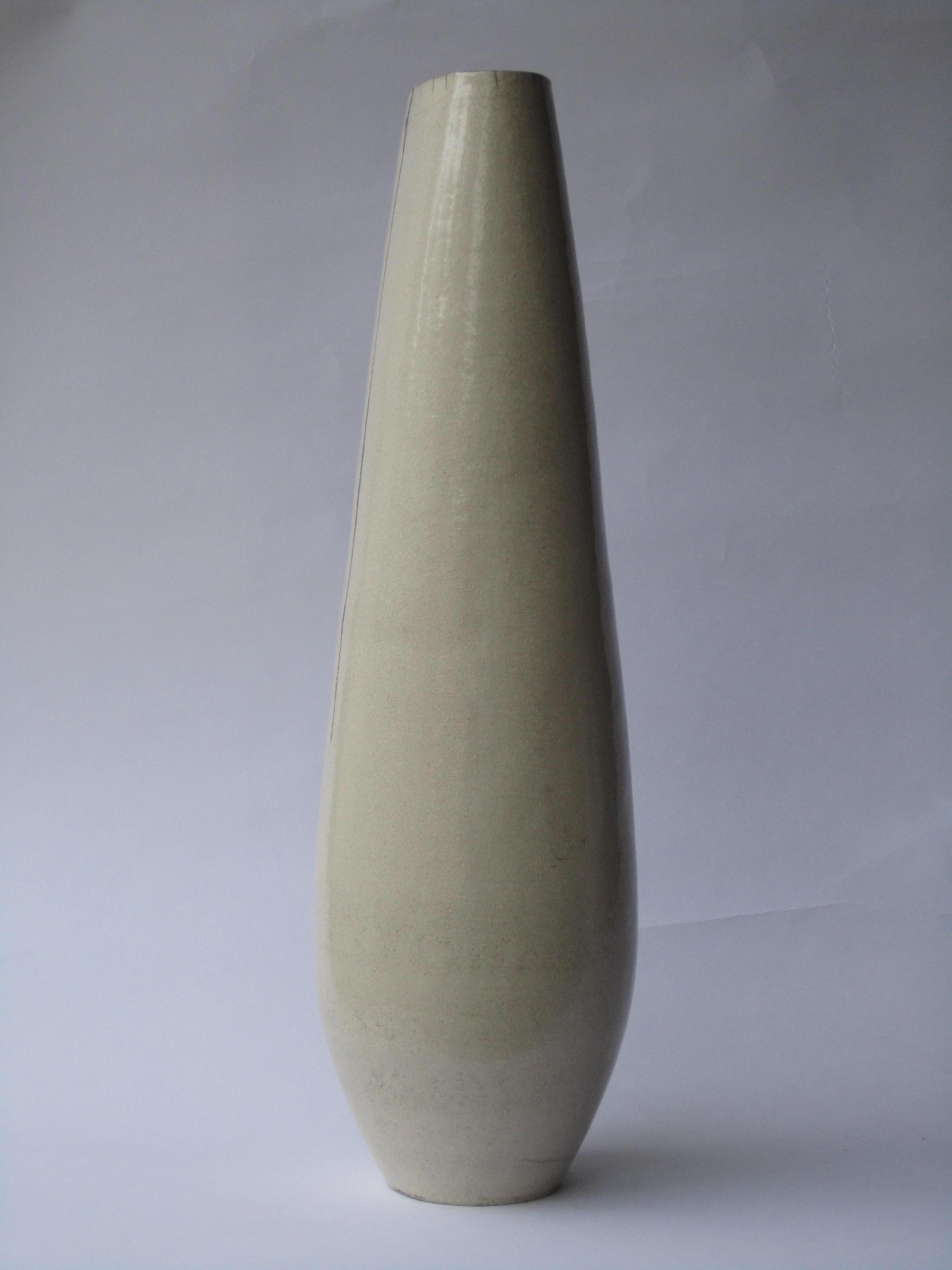Hand-Crafted Genesis VI, Raku Fired Vase For Sale