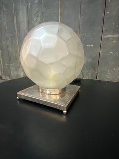 Genet et Michon Art Deco Tischlampe um 1930