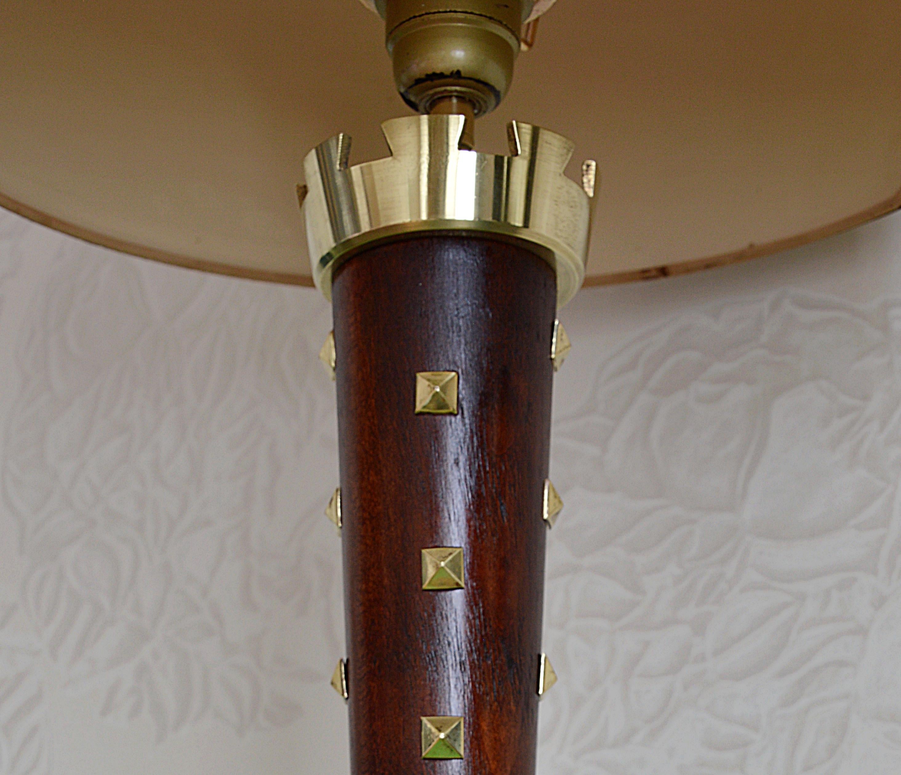 Genet & Michon Large French Art Deco Table Lamp, 1930-1936 In Good Condition In Saint-Amans-des-Cots, FR