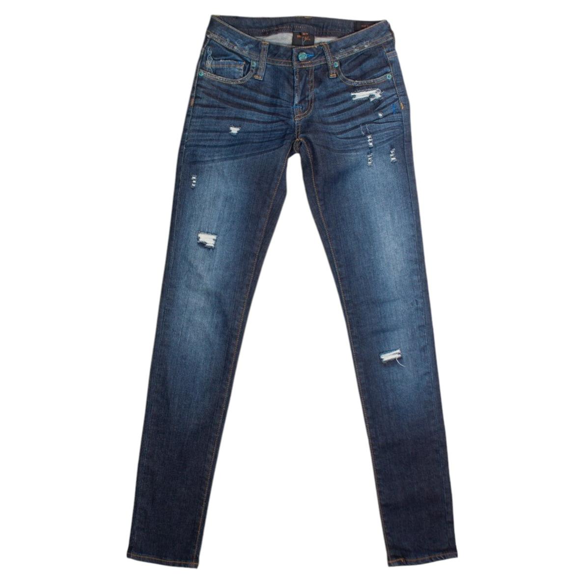 Genetic Denim, blue jeans with rips For Sale